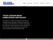 Tablet Screenshot of hitecprofiles.com